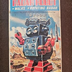 SH Wind Up Radar Robot [Vintage Japan 1970s) Tested